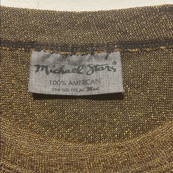 Michael Stars Metallic Gold Top - Picture 2 of 4